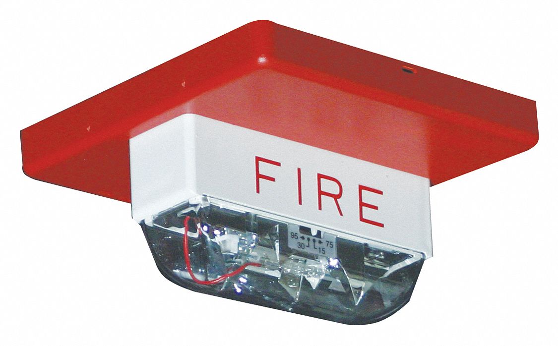 EATON Strobe Light Red, Xenon, 24V DC, 177 Candle Power, Snap Mount, 5