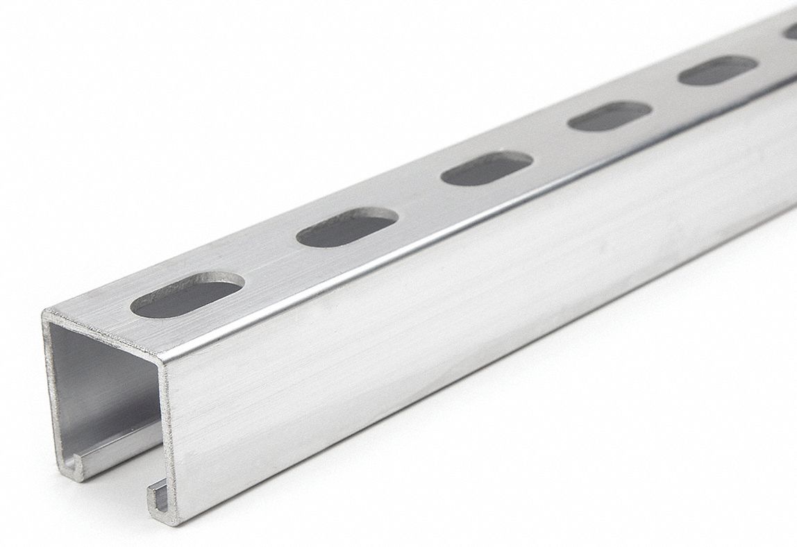 GRAINGER APPROVED Slotted Standard 15/8 in x 15/8 in Strut Channel