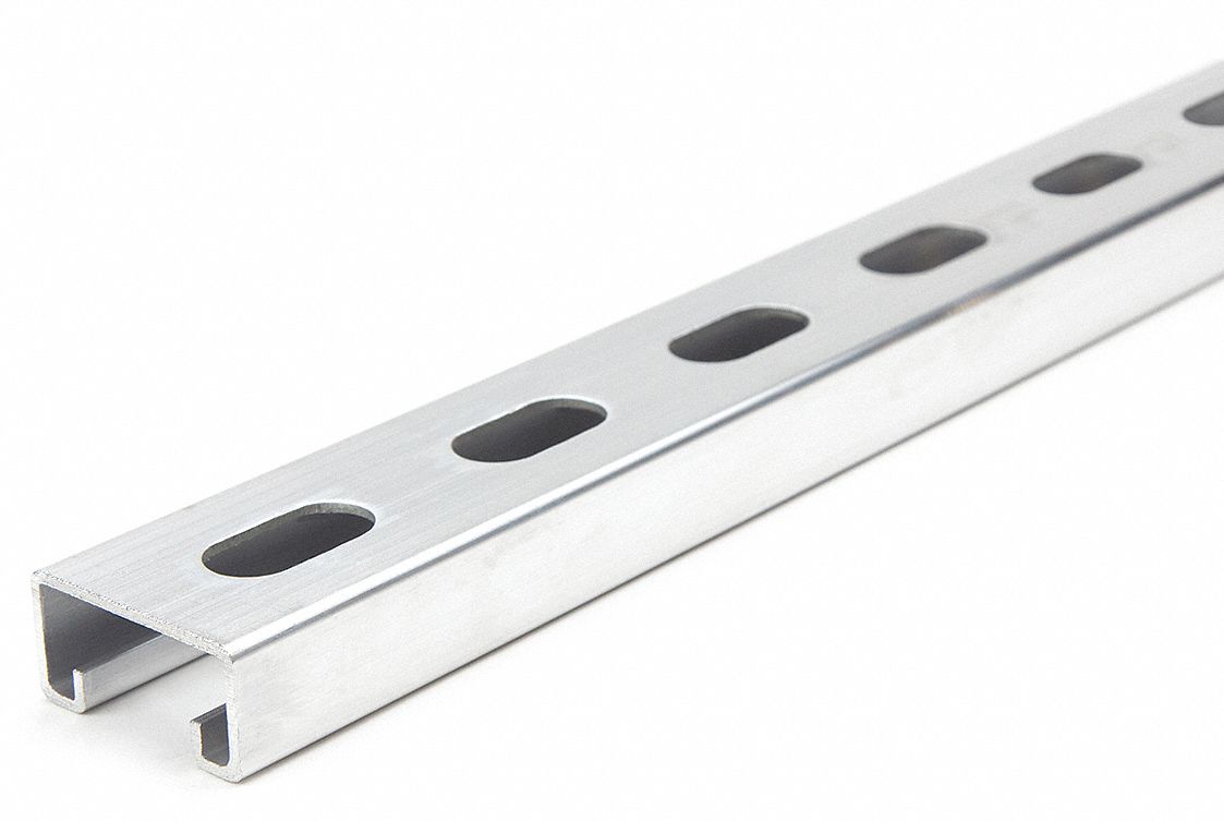 GRAINGER APPROVED Slotted Standard 1-5/8 in x 13/16 in Strut Channel ...