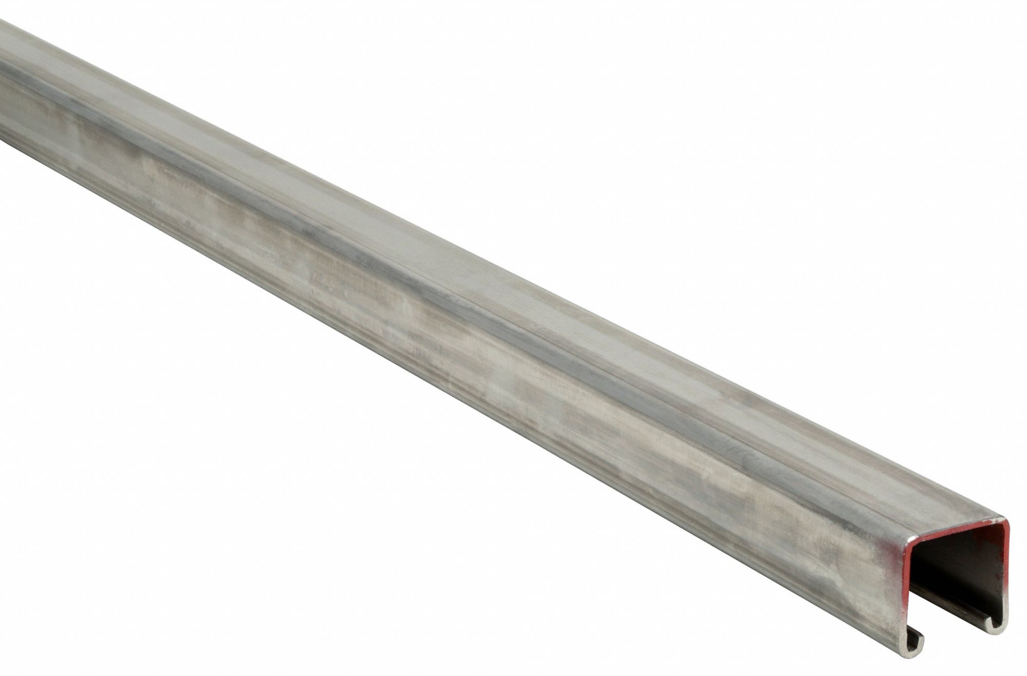 Strut Channel - Solid Wall: 304 Stainless Steel, 12 ga Gauge, 1 5/8 in Overall Ht, 10 ft Overall Lg