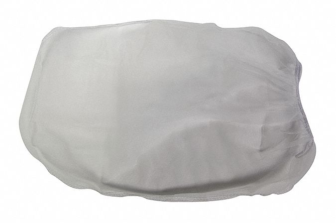 Paint Strainer Bag: Paint Strainer Bag, 11 3/8 in Lg, 10 in Wd, 1/16 in Ht, White, 25 PK