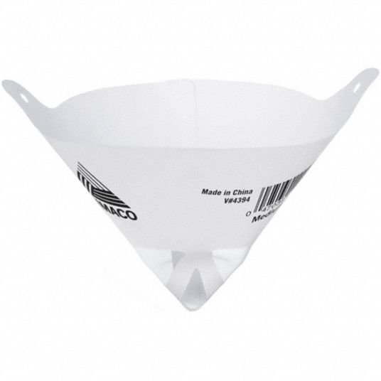 Cone Paint Strainer, 9 in. W, Pk250, Size: 5 in