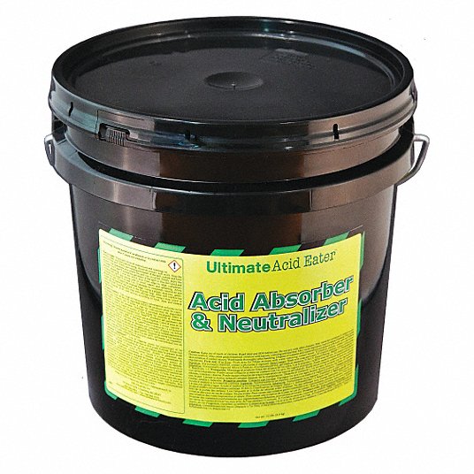 Acid Neutralizer: 1 gal Volume Absorbed per Pkg., 10 lb Wt, Pail, Acids