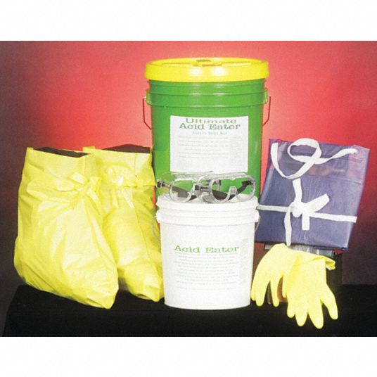 45L Chemical/Acid PVC Bag Spill Kit