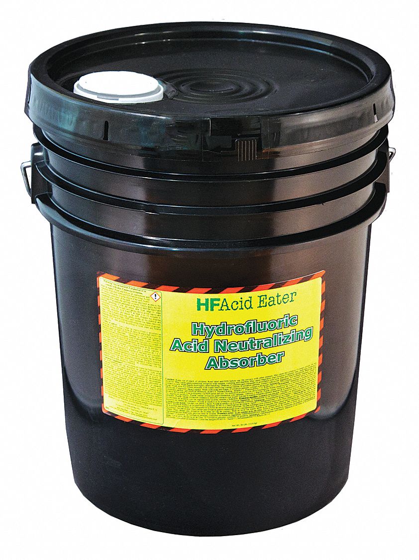 Acid Neutralizer: 3 gal Volume Absorbed per Pkg., 30 lb Wt, Pail, Acids, HF Acid Eater