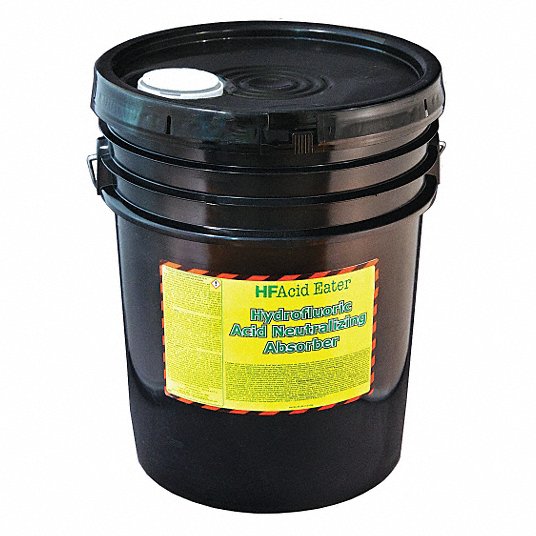 Acid Neutralizer: 3 gal Volume Absorbed per Pkg., 30 lb Wt, Pail, Acids, HF Acid Eater