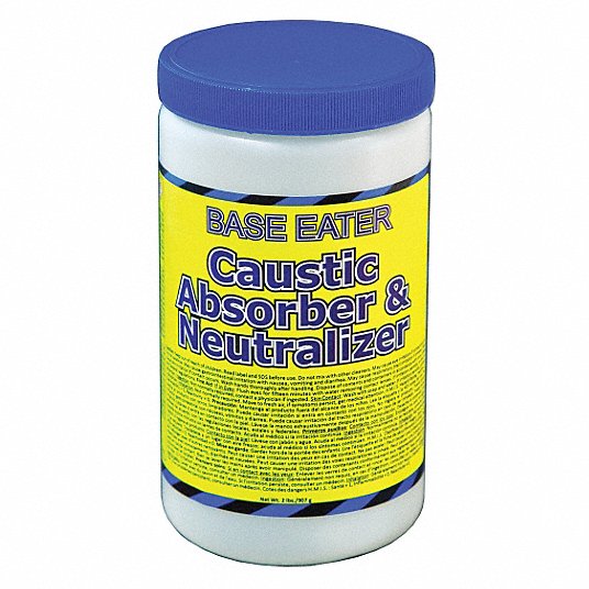 Base Neutralizer: 32 oz Volume Absorbed per Pkg., 1.5 lb Wt, Shaker Bottle, Bases, 6 PK