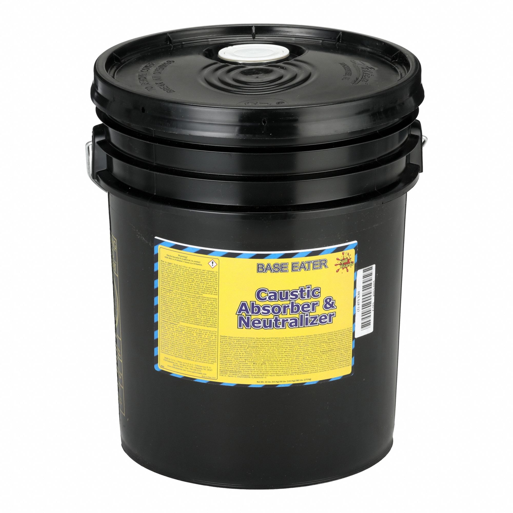 Granular Sorbent: 3 gal Volume Absorbed per Pkg., 30 lb Wt, Pail, Bases