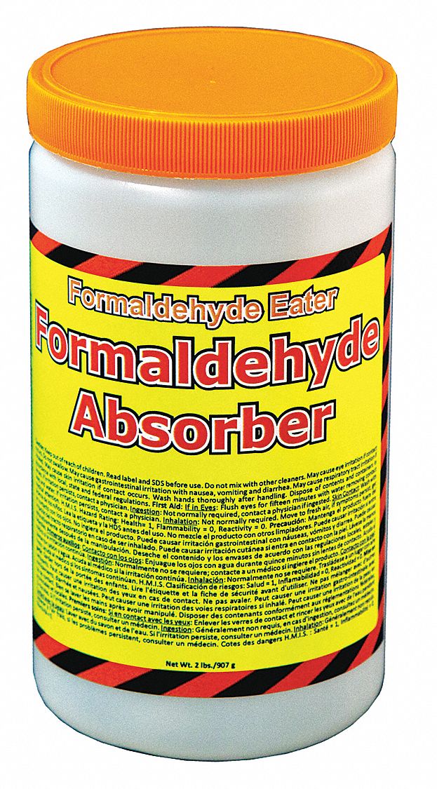 Formaldehyde Absorber: 18 oz Volume Absorbed per Pkg., 1.5 lb Wt, Shaker Bottle, 6 PK