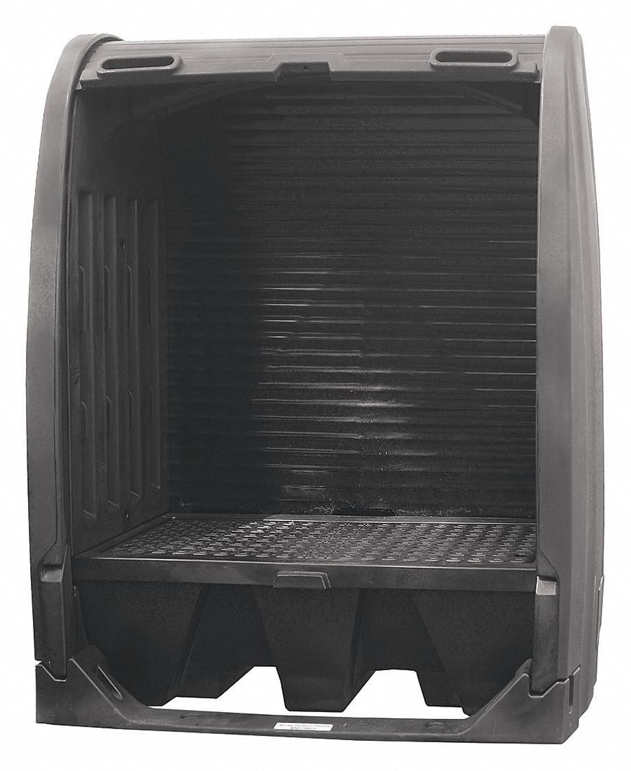 Spill Pallet: For 2 Drums, 58 gal Spill Capacity, 1, 000 lb Load Capacity