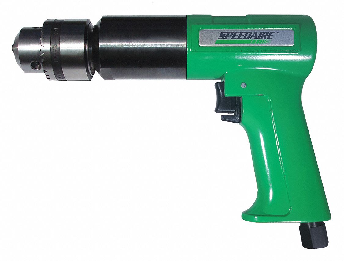 AIR DRILL,PISTOL,90 PSI,1/2 IN.