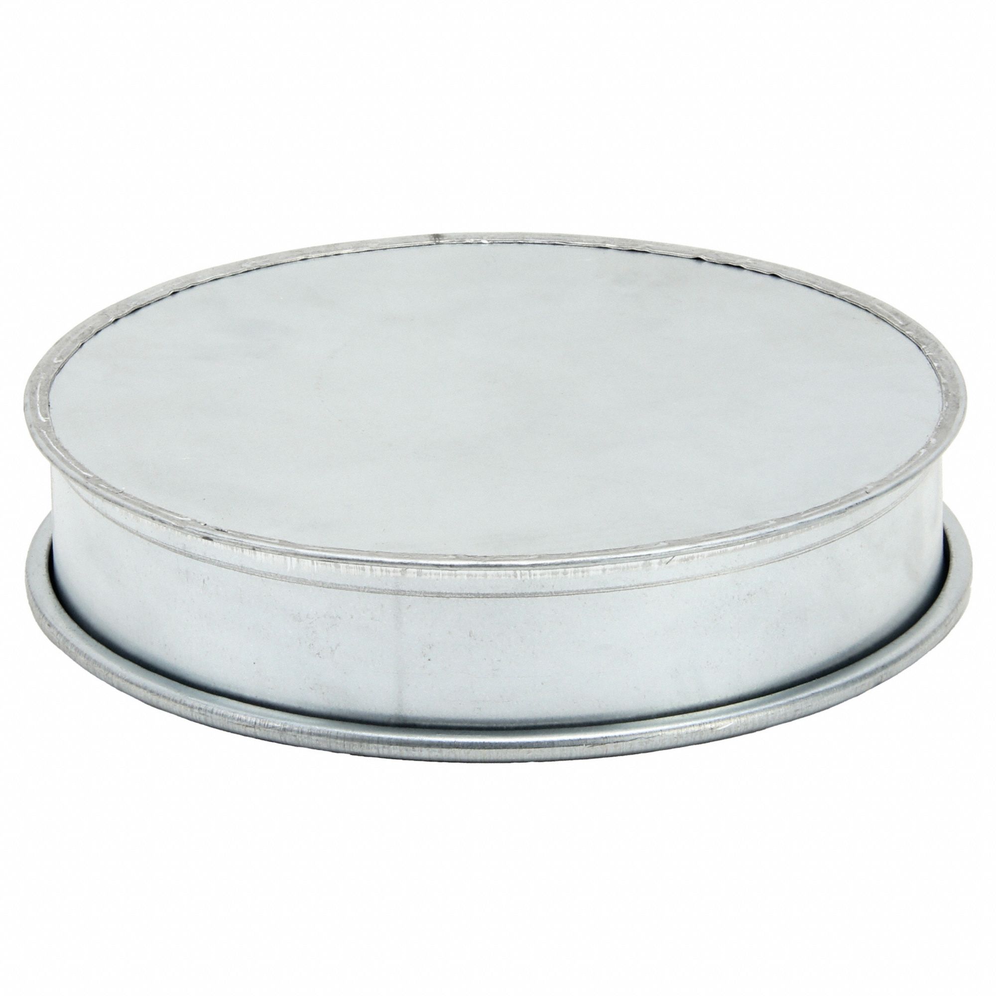 End Cap: Steel, For 9 in Duct Dia, 2 in Overall Lg, 9 in Inlet Dia, 22 ga Material Thick