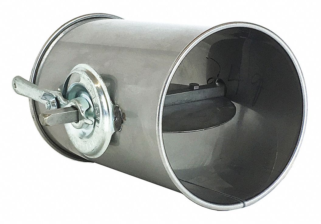 NORDFAB Stainless Steel Butterfly Valve, 6 in Duct Fitting Diameter, 8