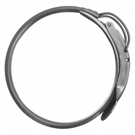 NORDFAB Stainless Steel Clamp, 8 in Duct Fitting Diameter, 14 1/2 in