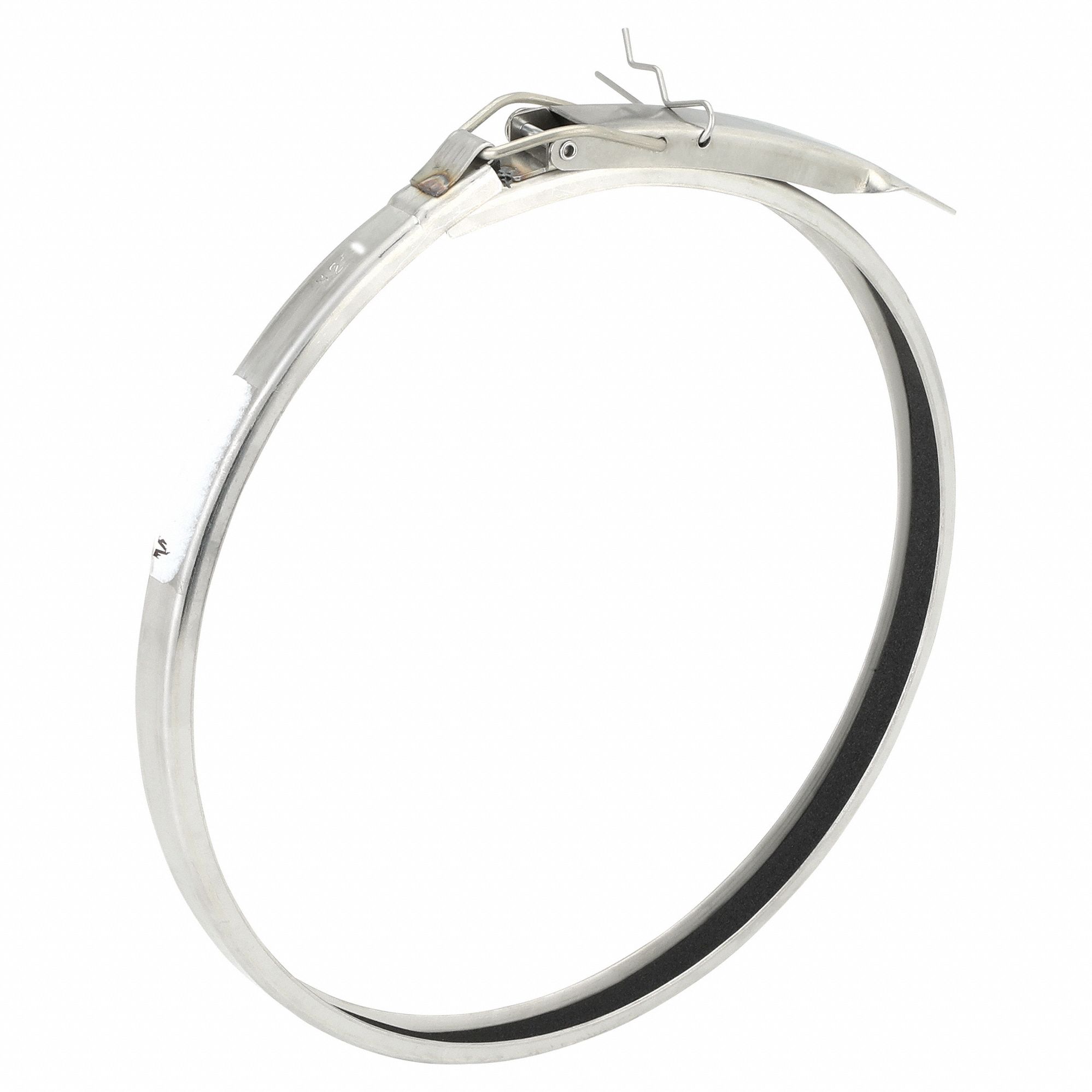 Duct Clamp: Stainless Steel, For 12 in Duct Dia, 12 in Overall Lg, 18 ga Material Thick