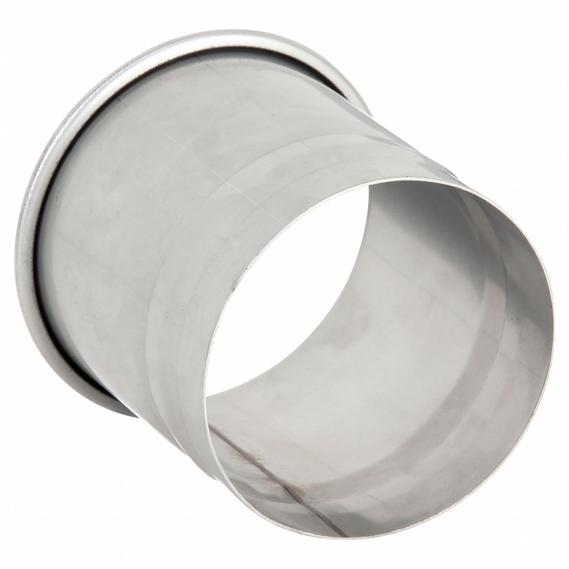 Hose Adapter: Stainless Steel, For 4 in Duct Dia, 4 in Overall Lg, 4 in Outlet Dia, Stainless Steel