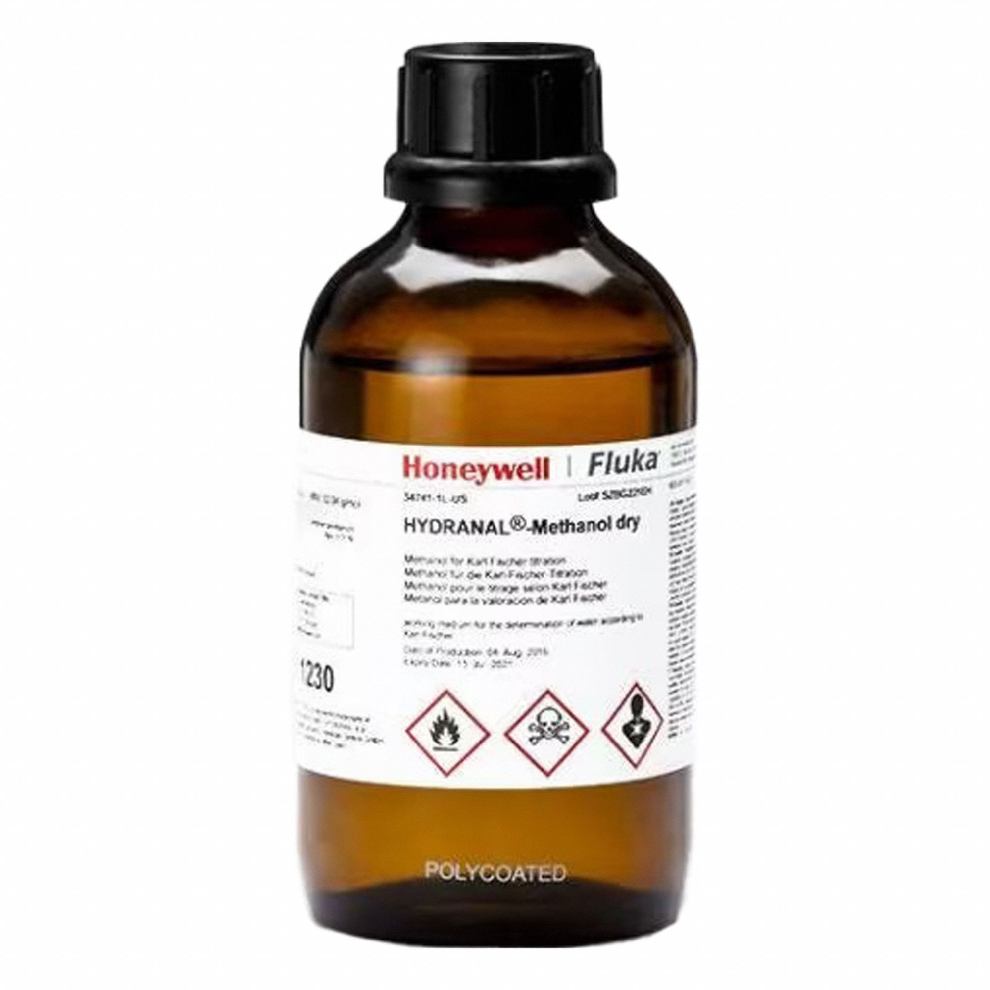 Hydranal - Methanol Dry: Lab, 1 L, 67-56-1, Reagent, Liquid, Bottle, Polycoated, 1