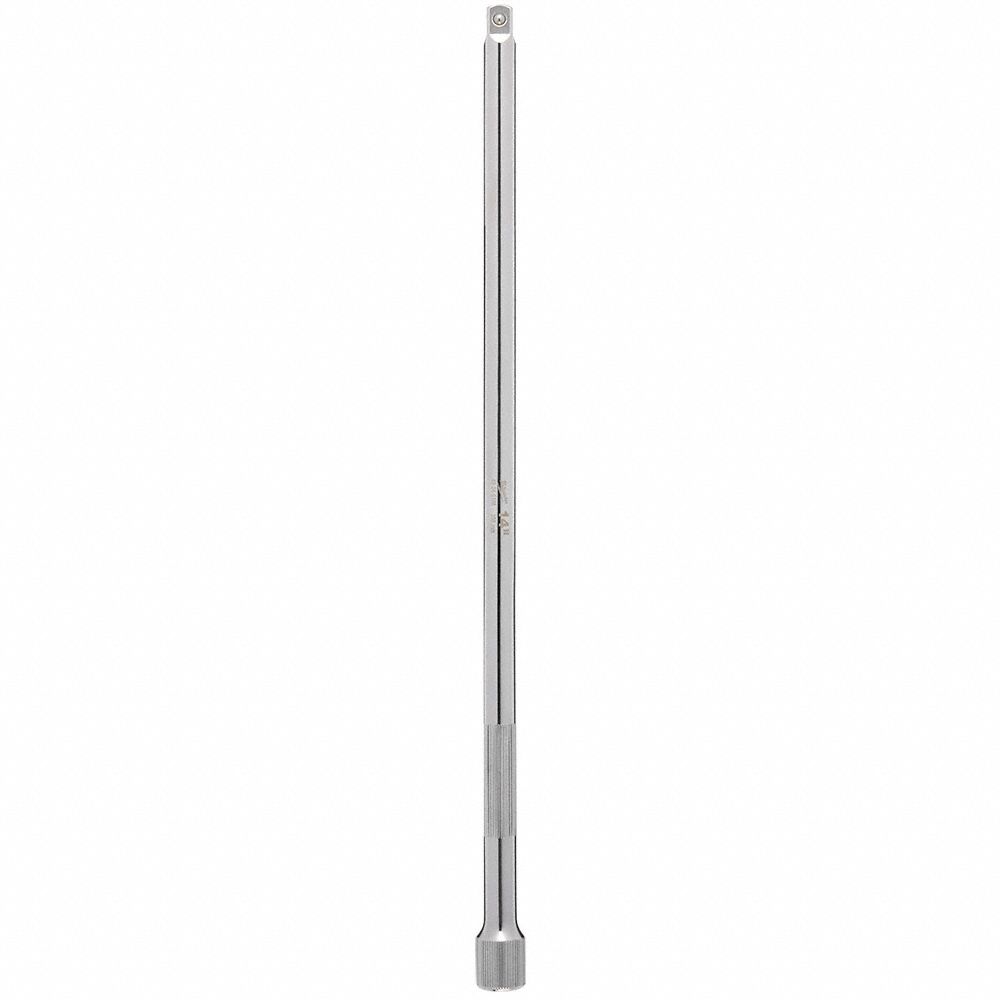 Socket Extension: 3/8 in Input Drive Size, 3/8 in Output Drive Size, 14 in Overall Lg, Std