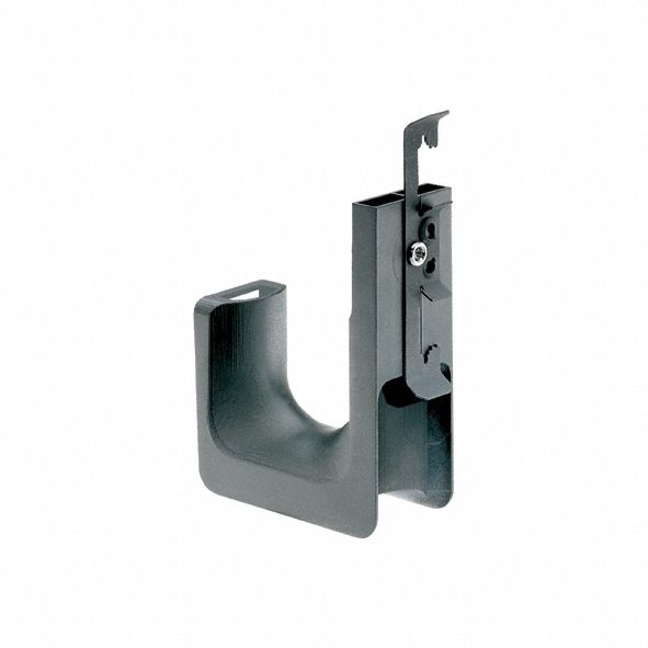 J Hook: Clip-On without Locking Latch, 3/4 in Max. Bundle Dia., Nylon 6/6, Black, 50 PK