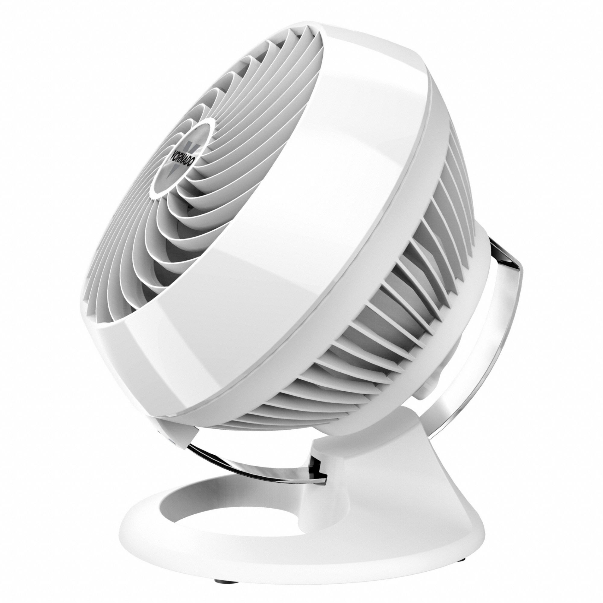 VORNADO Circulating Fan: 7 5/16 in Blade Dia, Non-Oscillating, 3 Speeds, 11 1/4 in Ht, 9 11/16 in Wd (MPN CR1-0253-43). Key specifications — Brand: VORNADO; Number of Speeds: 3; Product Type: Circulating Fan; Blade Material: Plastic; Voltage: 120V AC; Fan Housing Material: ABS; Application: Home and Office; Phase: Single.