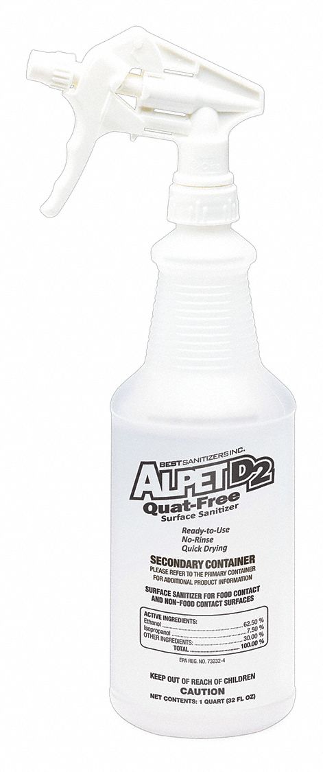 Trigger Spray Bottle: 32 oz Container Capacity, Stream, Clear, White, 12 PK