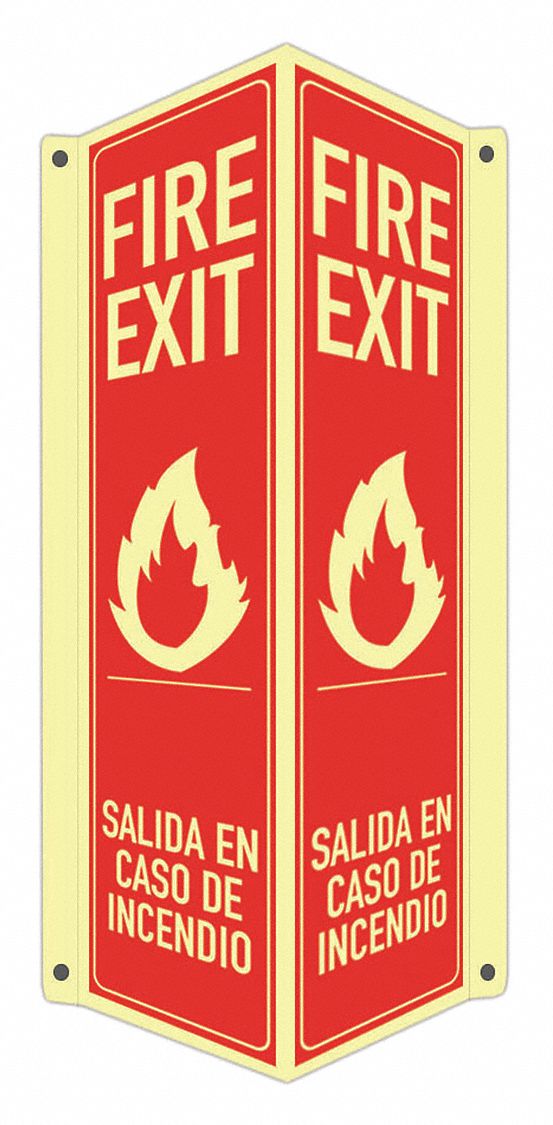 Safety Sign: Aluminum, Mounting Holes Sign Mounting, 18 in x 8 in x 3 in Nominal Sign Size