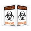 V-Shape Projection Warning: Biohazard Signs