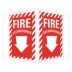 V-Shape Projection Fire Extinguisher (W Down Arrow) Signs
