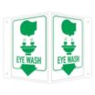V-Shape Projection Eye Wash Signs