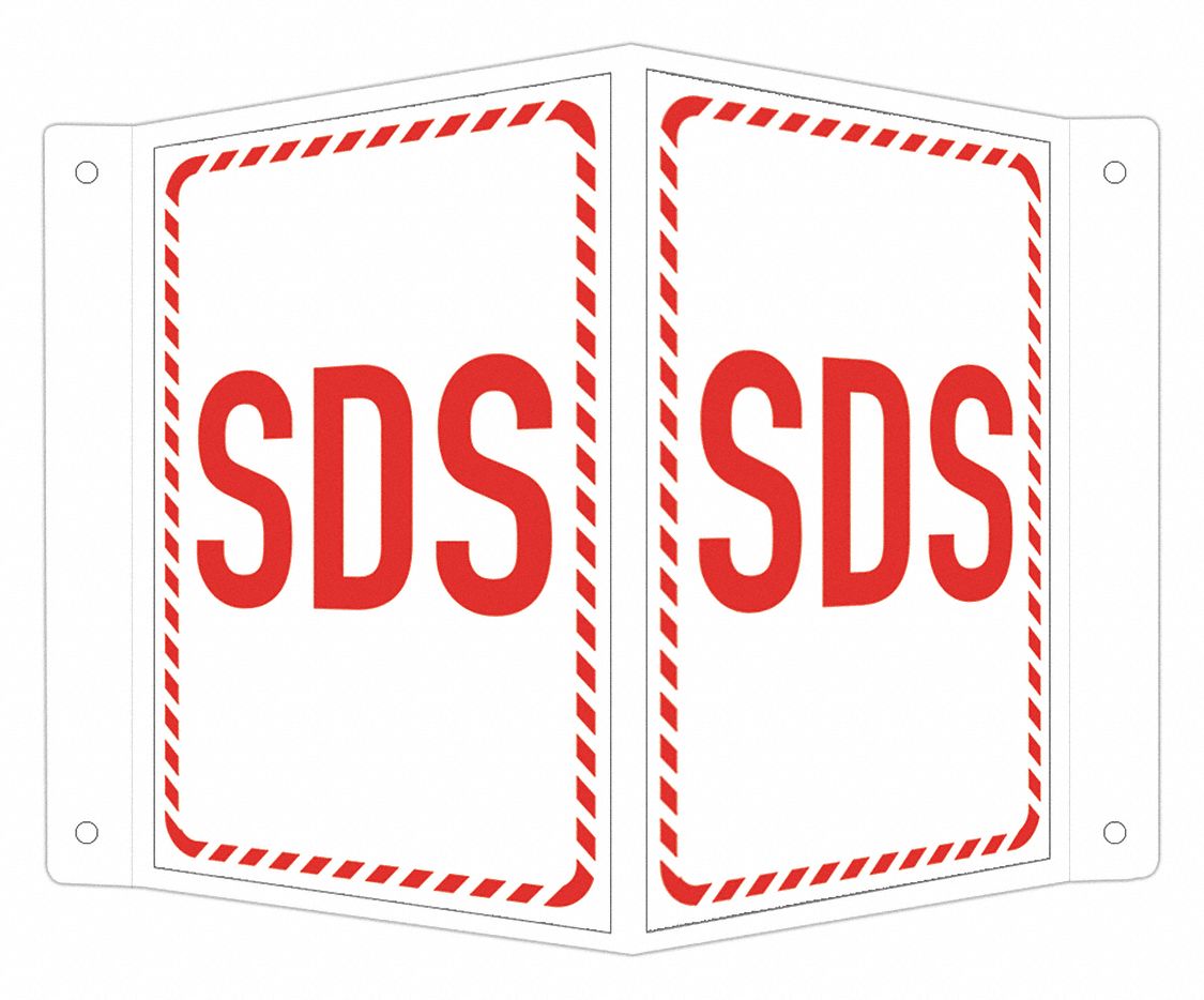 Safety Sign, 6in x 7.5in, Aluminum