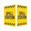 V-Shape Projection Spill Station Signs