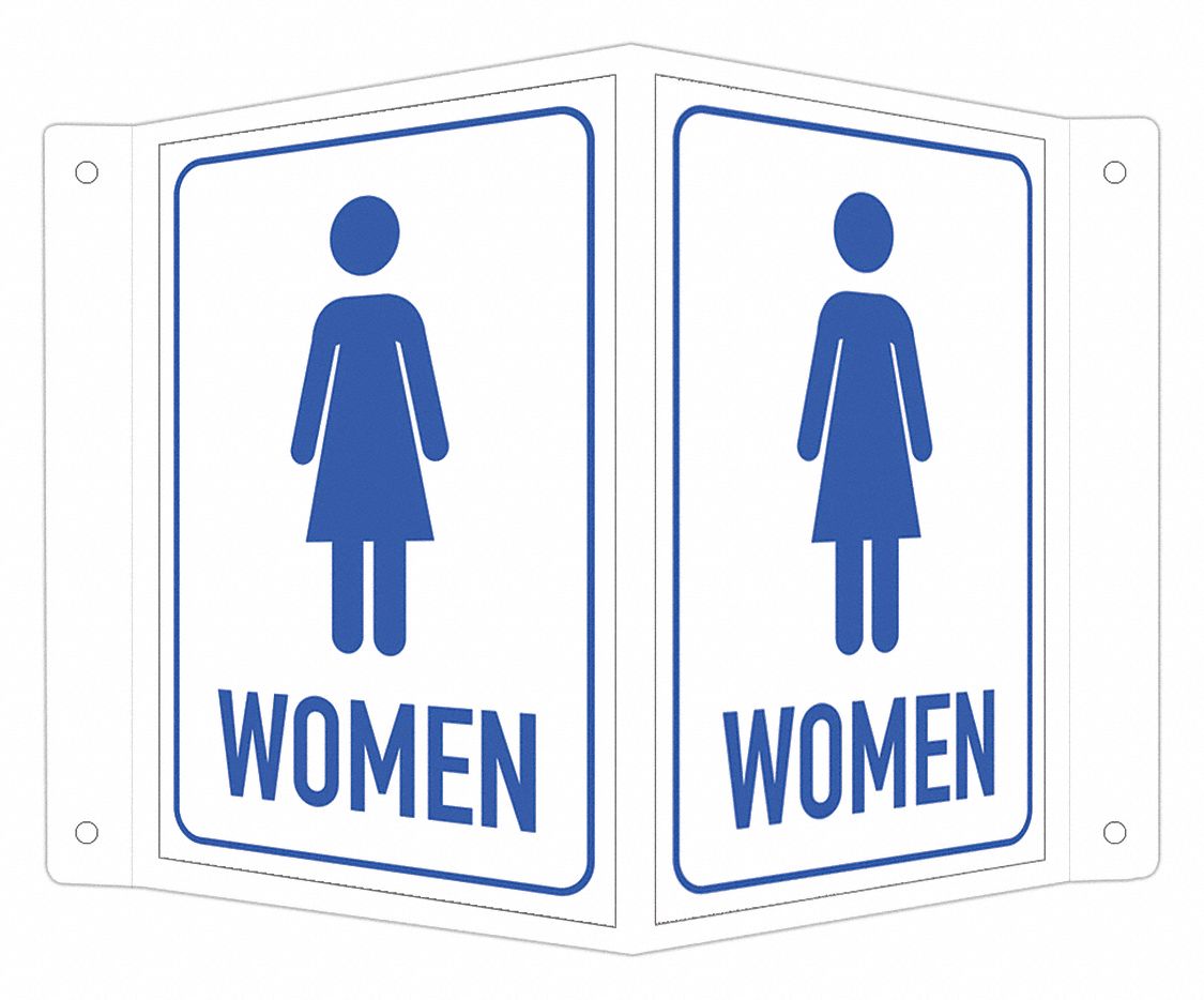 Safety Sign: Aluminum, Mounting Holes Sign Mounting, 6 in x 7 1/2 in Nominal Sign Size, White