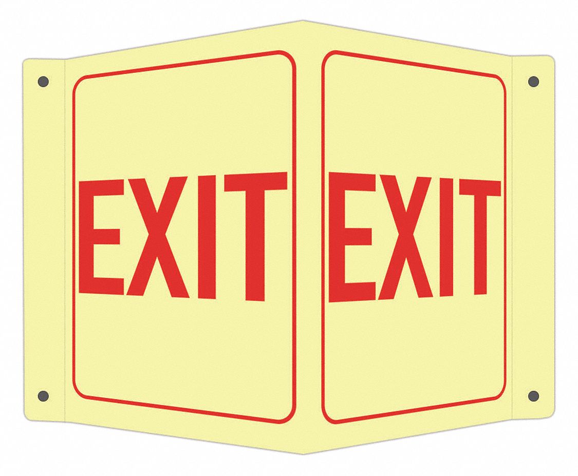 Safety Sign: Aluminum, Mounting Holes Sign Mounting, 6 in x 7 1/2 in Nominal Sign Size