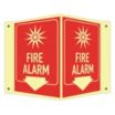 V-Shape Projection Fire Alarm Signs