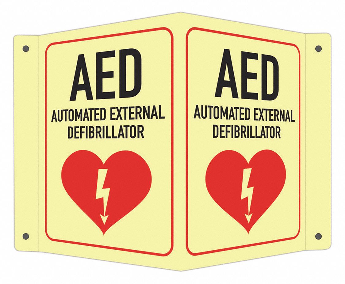 Safety Sign: Aluminum, Mounting Holes Sign Mounting, 6 in x 7 1/2 in Nominal Sign Size