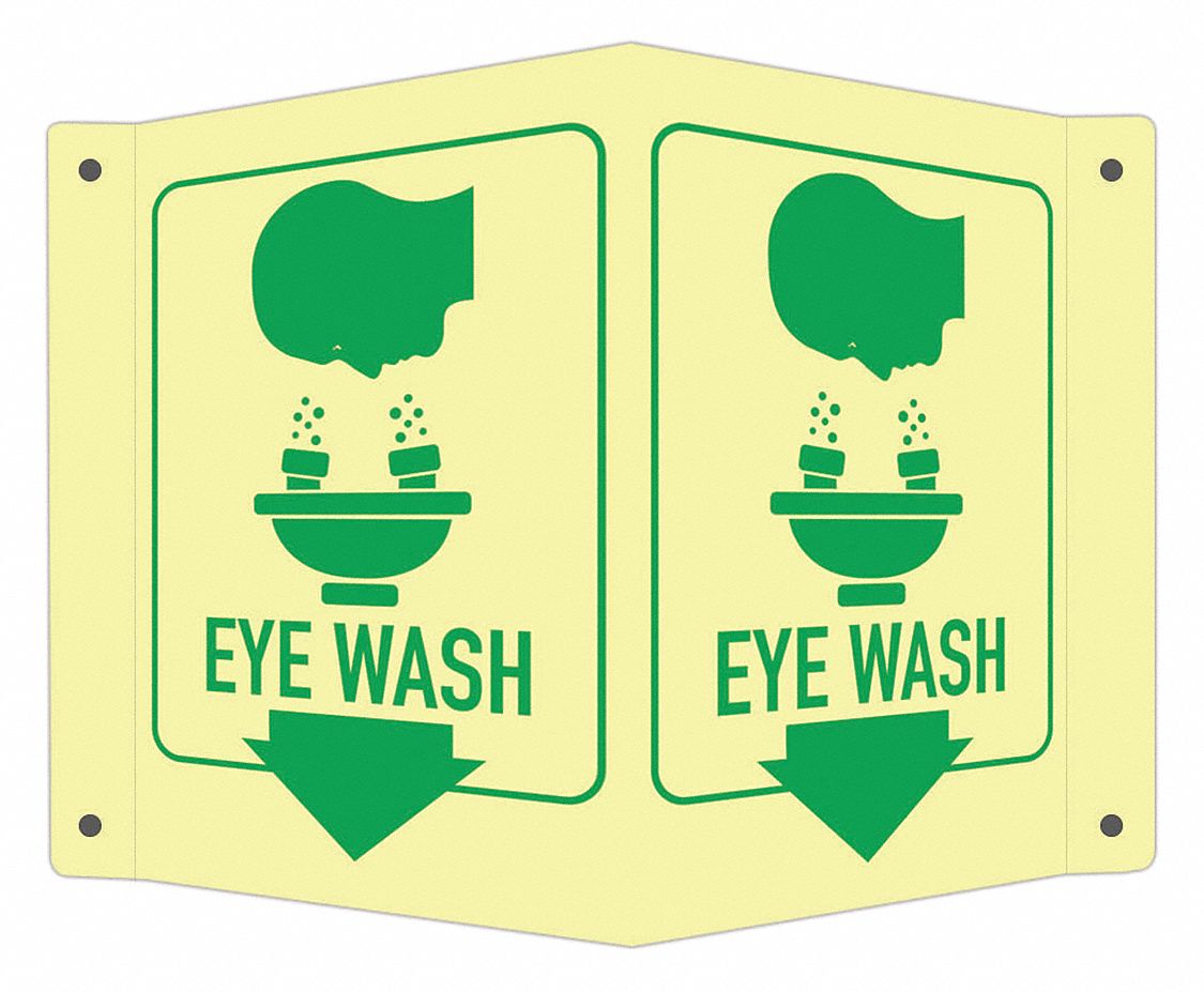 Safety Sign: Aluminum, Mounting Holes Sign Mounting, 6 in x 7 1/2 in Nominal Sign Size