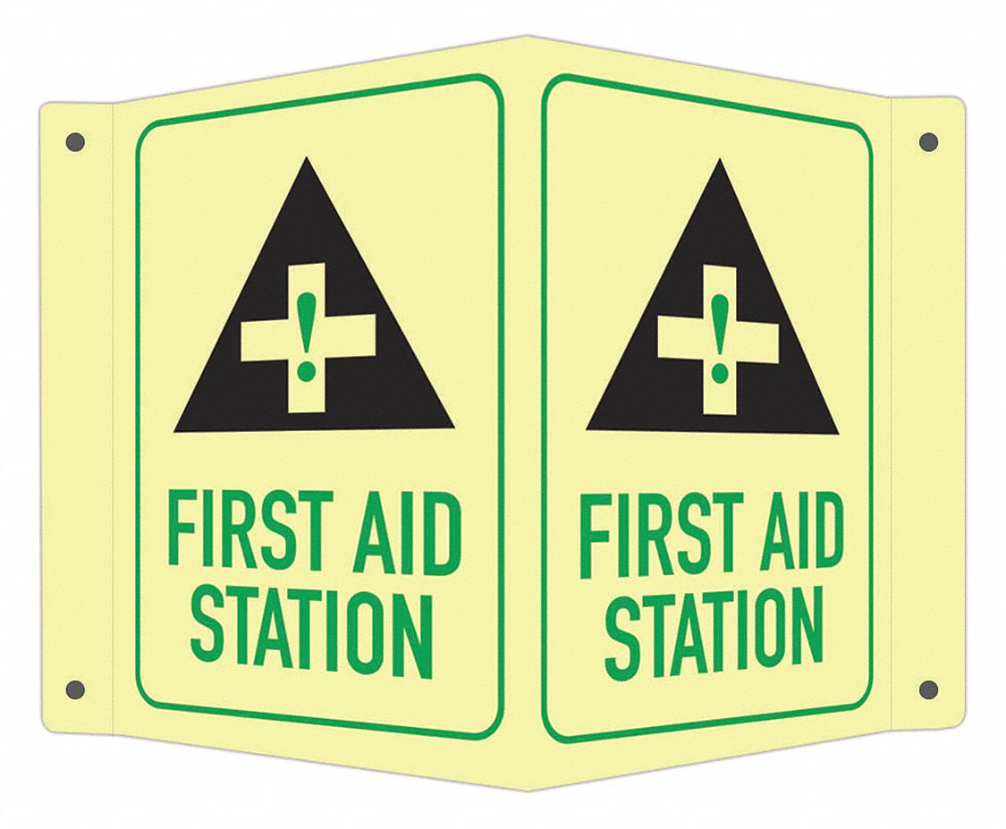 Safety Sign: Aluminum, Mounting Holes Sign Mounting, 6 in x 7 1/2 in Nominal Sign Size