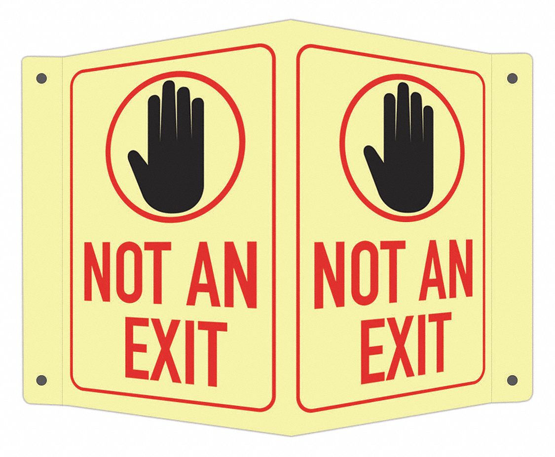 Safety Sign: Aluminum, Mounting Holes Sign Mounting, 6 in x 7 1/2 in Nominal Sign Size