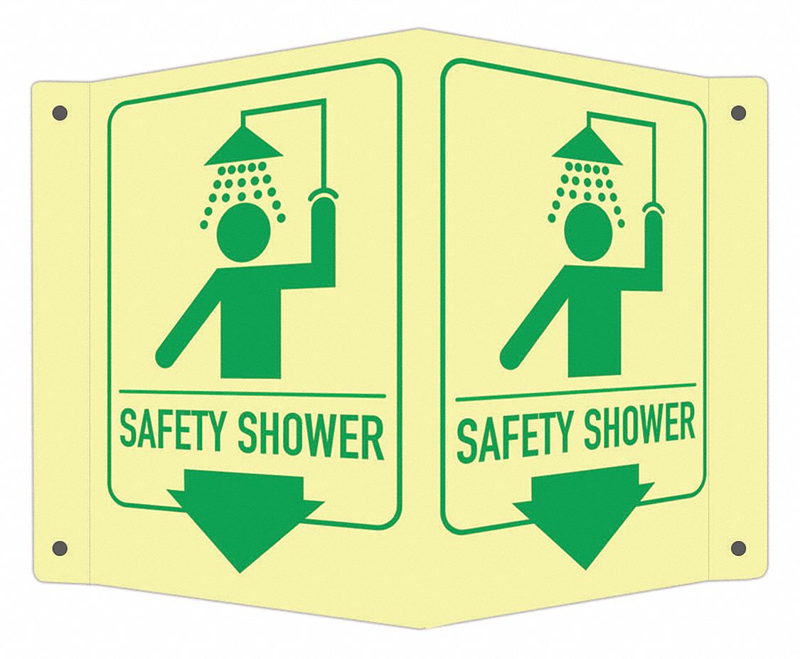 Facility Sign, 6 in x 7 1/2 in, Aluminum