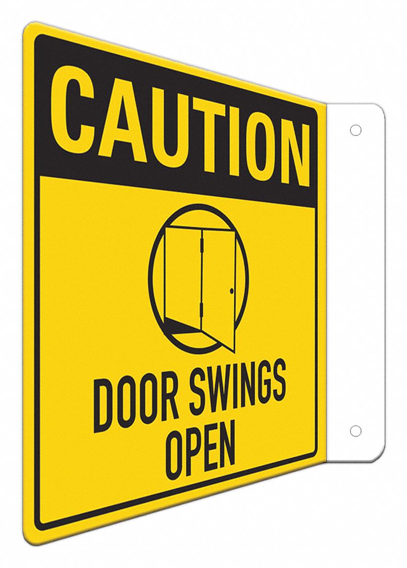 Safety Sign: Aluminum, Mounting Holes Sign Mounting, 8 in x 8 in Nominal Sign Size, Engineer Grade