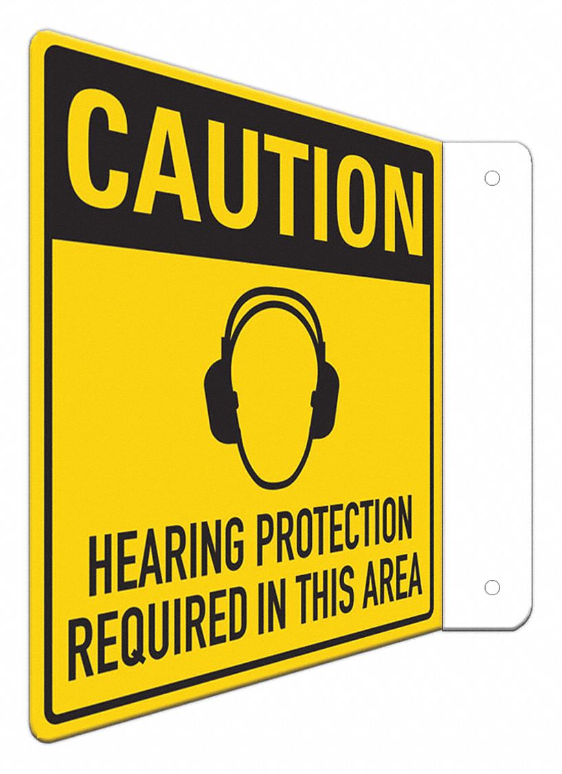 Safety Sign, 8 in x 8 in, Aluminum