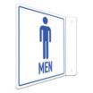 L-Shape Projection Men Restroom Signs
