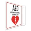 L-Shape Projection AED Automated External Defibrillator Signs