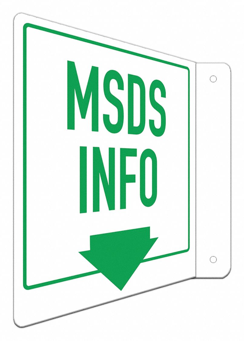 Safety Sign, 8 in x 8 in, Aluminum