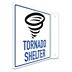 L-Shape Projection Tornado Shelter Signs