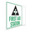 L-Shape Projection First Aid Station Signs