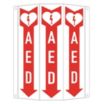 Tri-Bend Projection AED Automated External Defibrillator Signs