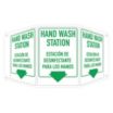 Tri-Bend Projection Hand Wash Station Estacion De Desinfectante Para Los Manos Signs