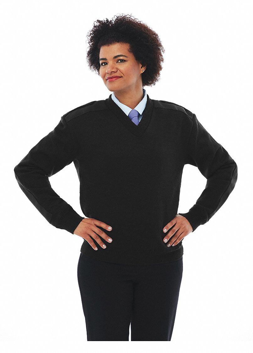 military v neck sweater