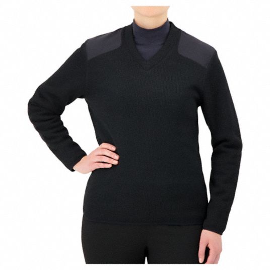 COBMEX, 3XL, 55 in Chest Size, V-Neck Military Sweater - Grainger
